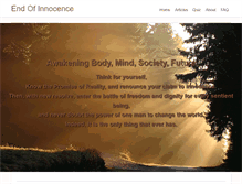 Tablet Screenshot of endofinnocence.com
